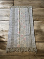 Beige Cotton Rug With Multicolor Handblock Print