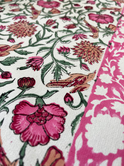 Handblock Canvas Table Cover