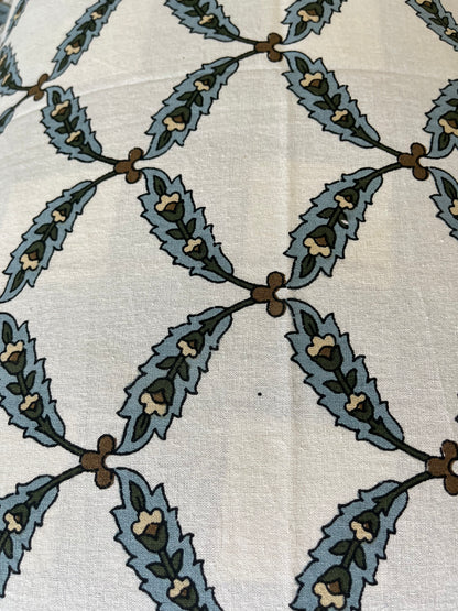 Handblock Printed Abstract Pattern Double Bedsheet