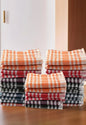 Check Style Kitchen & Cleaning Multipurpose Cloth Set of 12 (Black) – Soft, Durable, and Machine Washable