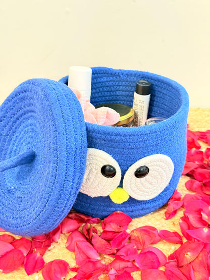Blue Googly Eye Organiser with Cover – Fun and Functional Storage Solution