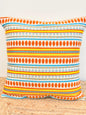 Orange Decorative Jacquard Cushion Cover – Stylish Home Décor Accent for Living Spaces