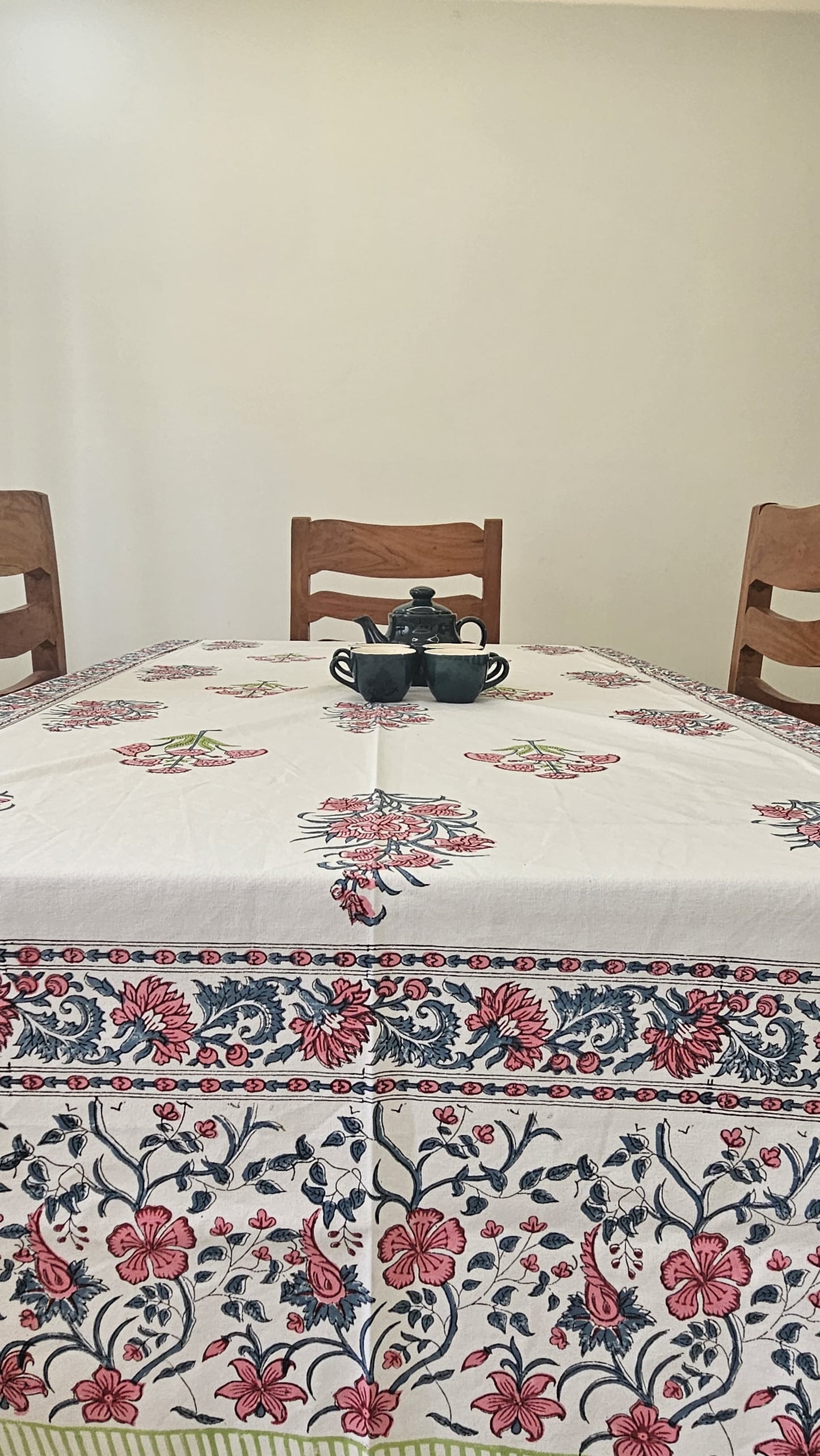 Handblock Canvas Table Cover
