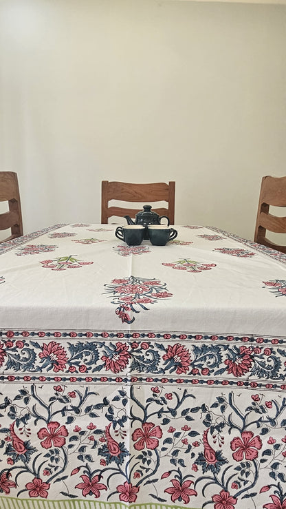 Handblock Canvas Table Cover