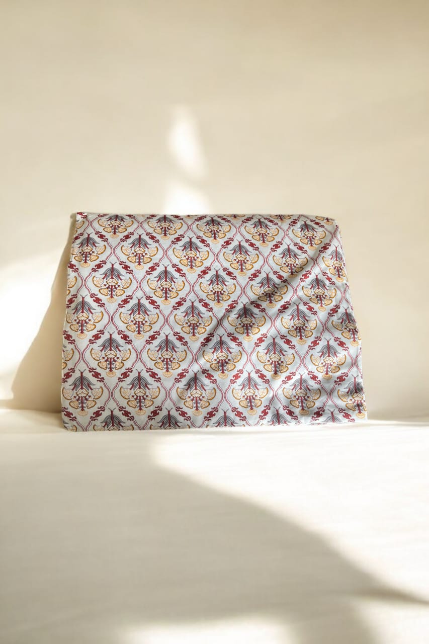 Gold Floral Cotton Single Dohar (Set of 2)