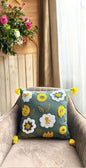 Green Tufted Cushion Cover