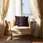Silk Cushion Cover with Brown Zari