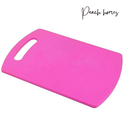 Plastic Chopping Board (Pink) – Durable, Non-Porous, Ideal for Vegetable Chopping, 25x36 cm