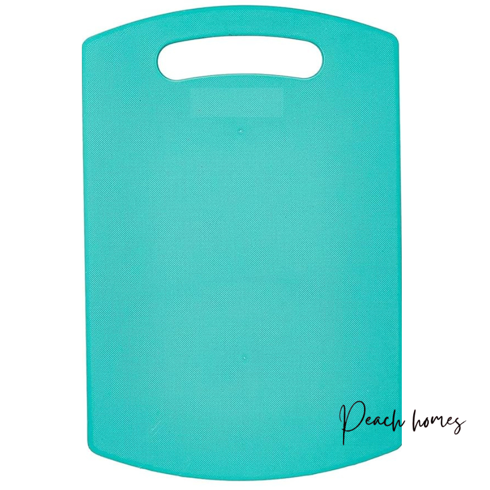 Plastic Chopping Board (Green) – Durable, Non-Porous, Ideal for Vegetable Chopping, 25x36 cm