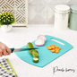 Plastic Chopping Board (Green) – Durable, Non-Porous, Ideal for Vegetable Chopping, 25x36 cm