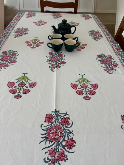 Handblock Canvas Table Cover