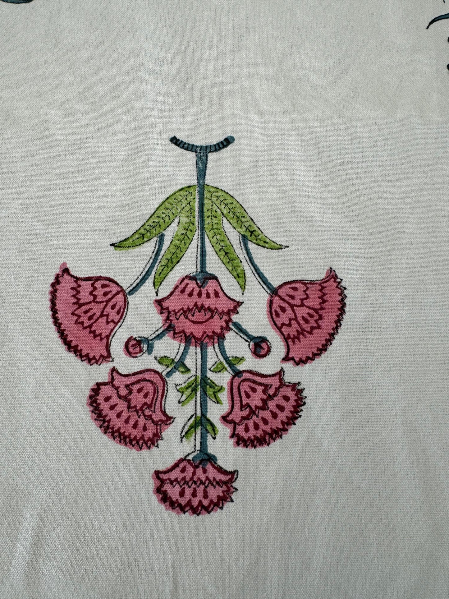 Handblock Canvas Table Cover