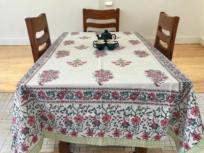 Handblock Canvas Table Cover