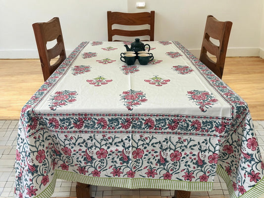 Handblock Canvas Table Cover
