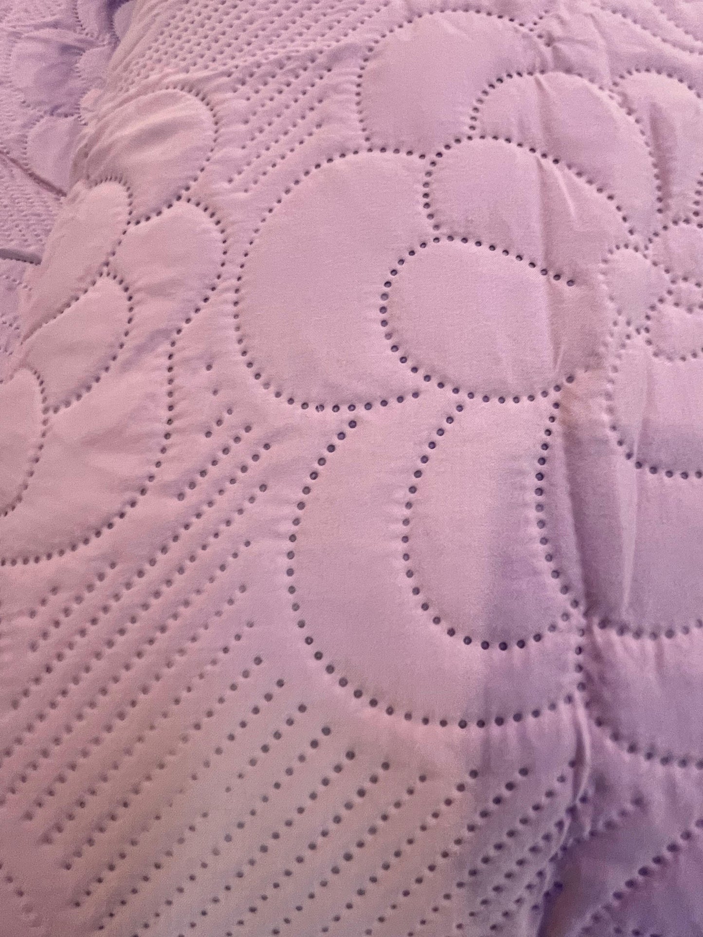 Pink Solid Quilted Cotton Bedcover with 2 Pillow Covers