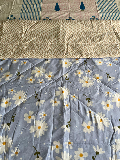 Sky Blue Single Bed Comforter