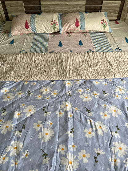 Sky Blue Single Bed Comforter
