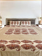 Cream Double Bedsheet with 2 Pillow Cover