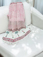Red Floral Premium Handblock TNT Throws