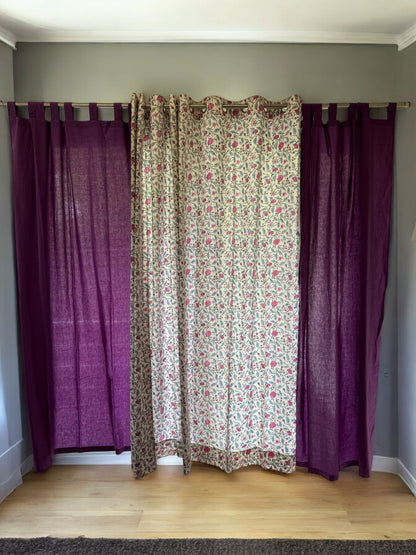 Purple Solid Curtains