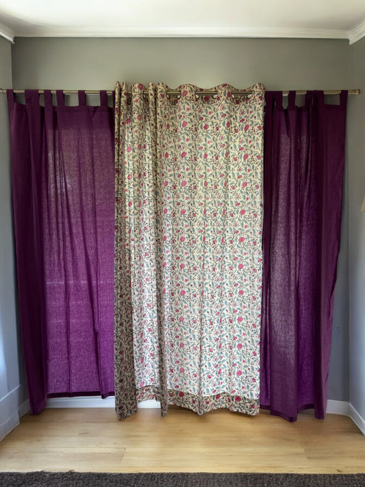 Purple Solid Curtains