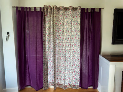 Purple Solid Curtains