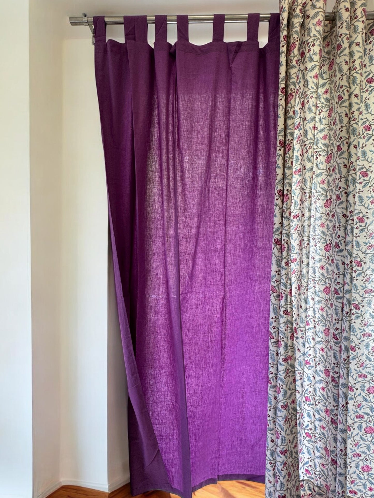 Purple Solid Curtains