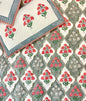 Red Flower Handblock Quilted Reversible Bedcover with 2 Pillow Covers – Stylish and Eco-Friendly Bedroom Décor