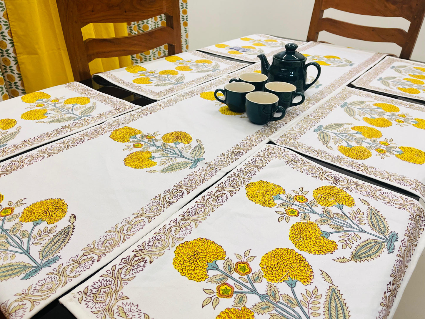 Handblock Table Runner and Mat 6+1