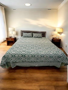Green Ikat Style Dohar