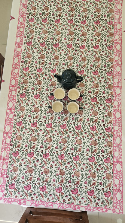 Handblock Canvas Table Cover