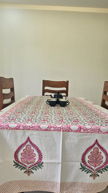 Handblock Canvas Table Cover