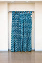 Blue Floral Handblock Print Curtains (Set of 2)