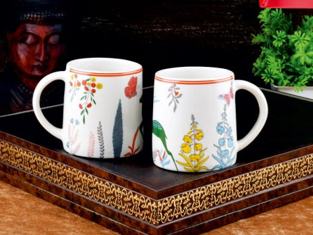 White Printed Coffee Mug