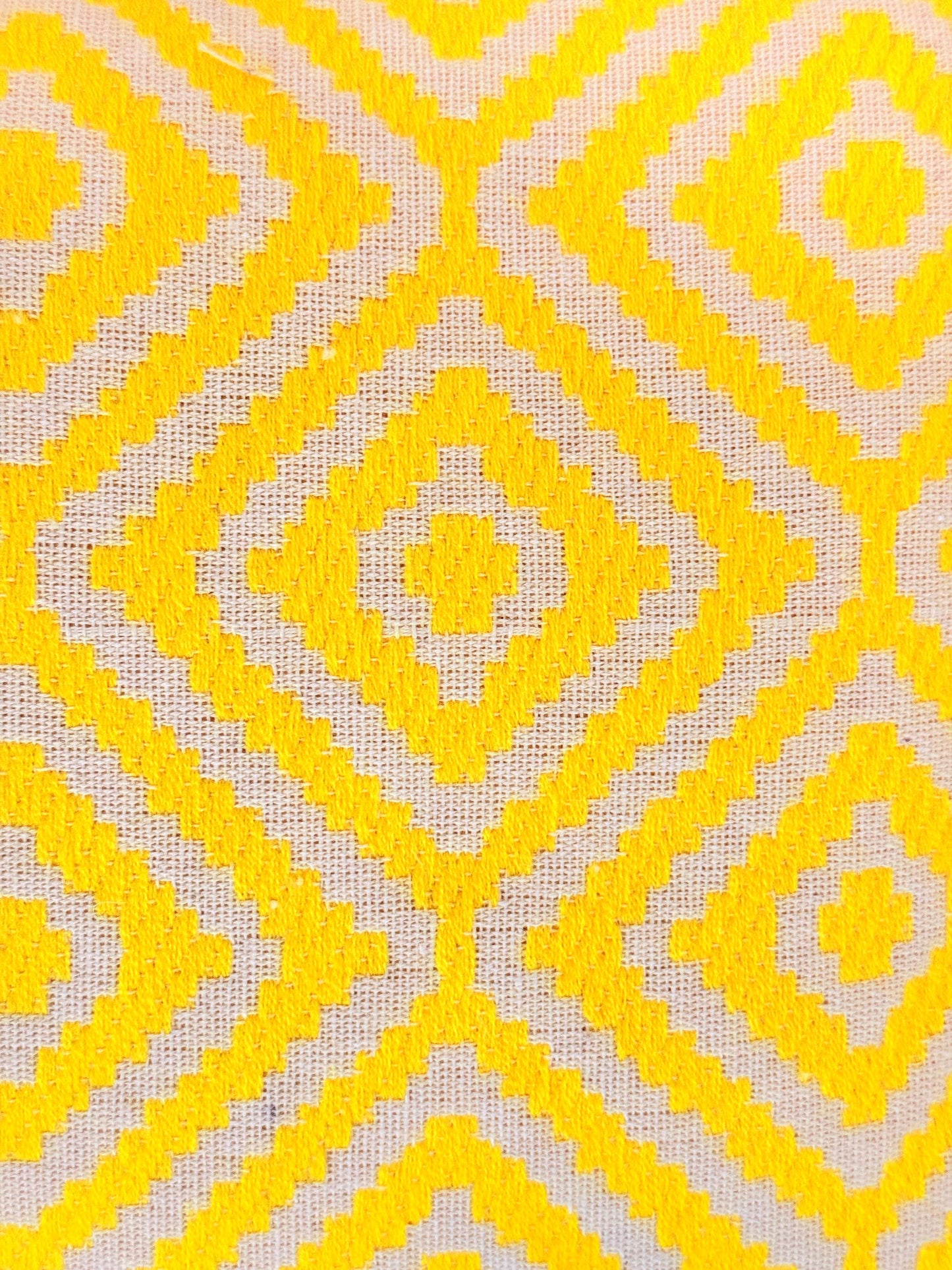 Yellow Decorative Jacquard Cushion Cover – Vibrant Accent for Elegant Home Décor