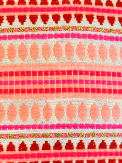 Pastel Pink Jacquard Cotton Cushion Covers –  Elegant Decorative Pillow Covers