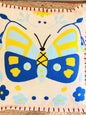Boho Butterfly Embroidery Cushion Cover – Artistic Decorative Throw Pillow for Stylish Home Décor